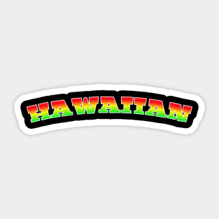 Hawaiian t-shirt designs Sticker